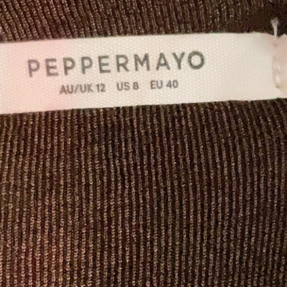 PEPPERMAYO Positano Nights Maxi Dress in Chocolate US 8 - Picture 8 of 10